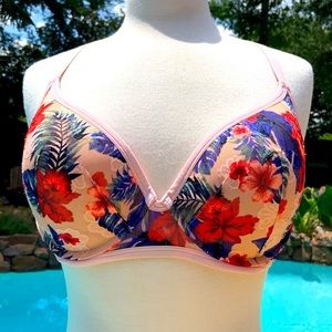 Bra/panty set Victoria’s Secret pink racer back bra panty set fits like 36D L